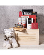 “I Woof You” Beer & Snacks Crate, Valentine's Day gifts, beer gifts