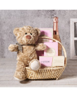 “You’re A Sweetie” Gift Basket, Valentine's Day gifts, sparkling wine gifts
