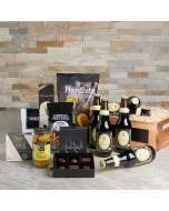 The Waterford Beer & Snack Basket, beer gift, beer, gourmet gift, gourmet, chocolate gift, chocolate