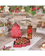 Holiday Liquor & Chocolate Gift Set, christmas gift, christmas, chocolate gift, chocolate, liquor gift, liquor, USA delivery