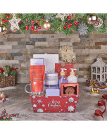 Holiday Tea & Bath Time Gift, spa gift, spa, tea gift, tea, chocolate gift, chocolate, christmas gift, christmas, USA delivery