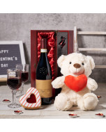 I Love You Gift Basket, US Same Day delivery, plush gifts, wine gifts, cookie gifts