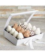 White Chocolate Dipped Strawberry Box, Valentine's Day gifts, chocolate covered strawberries