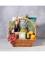 The Grand Party Gift Basket, gourmet gift, gourmet, champagne gift, champagne, sparkling wine gift, sparkling wine, fruit gift, fruit