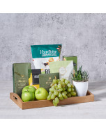 Green Treats Gift Tray, coffee gift, coffee, gourmet gift, gourmet, fruit gift, fruit