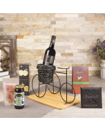 Kosher Wine Cart Gift Set, wine gift, wine, kosher gift, kosher, chocolate gift, chocolate, USA delivery