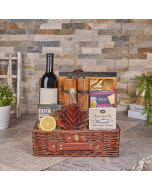 Maple Salmon & Wine Gift Basket, wine gift, wine, seafood gift, seafood, Canada delivery, USA delivery