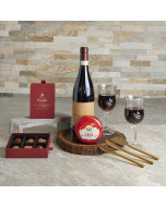 Romance Trio Gift Set, wine gift, wine, chocolate gift, chocolate, romantic gift