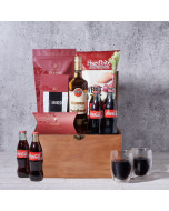 The Classic Snack & Drink Gift Box, gift baskets, gourmet gifts, gifts, liquor, Set 24875-2022, liquor gift