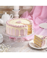 Large Raspberry Vanilla Cake, vanilla cake with raspberry buttercream, cake delivery, gourmet gift, cake gift, cake