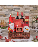 Mini Ample Christmas Gift Set, wine gift, wine, chocolate gift, chocolate, christmas gift, christmas, USA delivery, Set 28195-2024