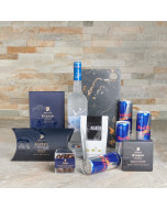 Sweet Treat & Liquor Gift Set, Liquor Gift Baskets, Chocolate Gift Baskets, Gourmet Gift Baskets, USA Delivery
