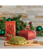 Joyous Holiday Cheeseball Gift Set, Christmas Gift Baskets, Gourmet Gift Baskets, Xmas Gift Set, Cheeseball, Pretzels, USA Delivery