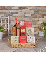Seafood & Wine Gift Tray, wine gift, wine, seafood gift, seafood, gourmet gift, gourmet, Canada delivery, USA delivery