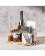 Lake Joseph Champagne and Cheese Board, Gourmet Gift Baskets, Champagne Gift Baskets, USA Delivery