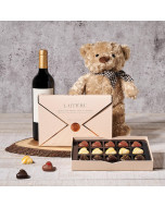 Teddy & Chocolate Gift Board, wine gift, wine, chocolate gift, chocolate, gourmet gift, gourmet