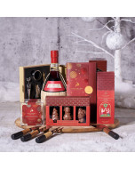 The Christmas Party Gift Set With Wine, wine gift, wine, christmas gift, christmas, holiday gift, holiday, gourmet gift, gourmet