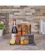 Wine & Salmon Serving Board, wine gift, wine, seafood gift, seafood, Canada delivery, USA delivery