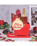 Yuletide Champagne Gift Set, christmas gift, christmas, holiday gift, holiday, gourmet gift, gourmet, champagne gift, champagne, sparkling wine gift, sparkling wine