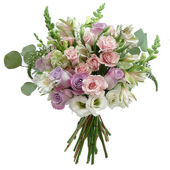 Single Colour Pink Roses Flower Bouquet