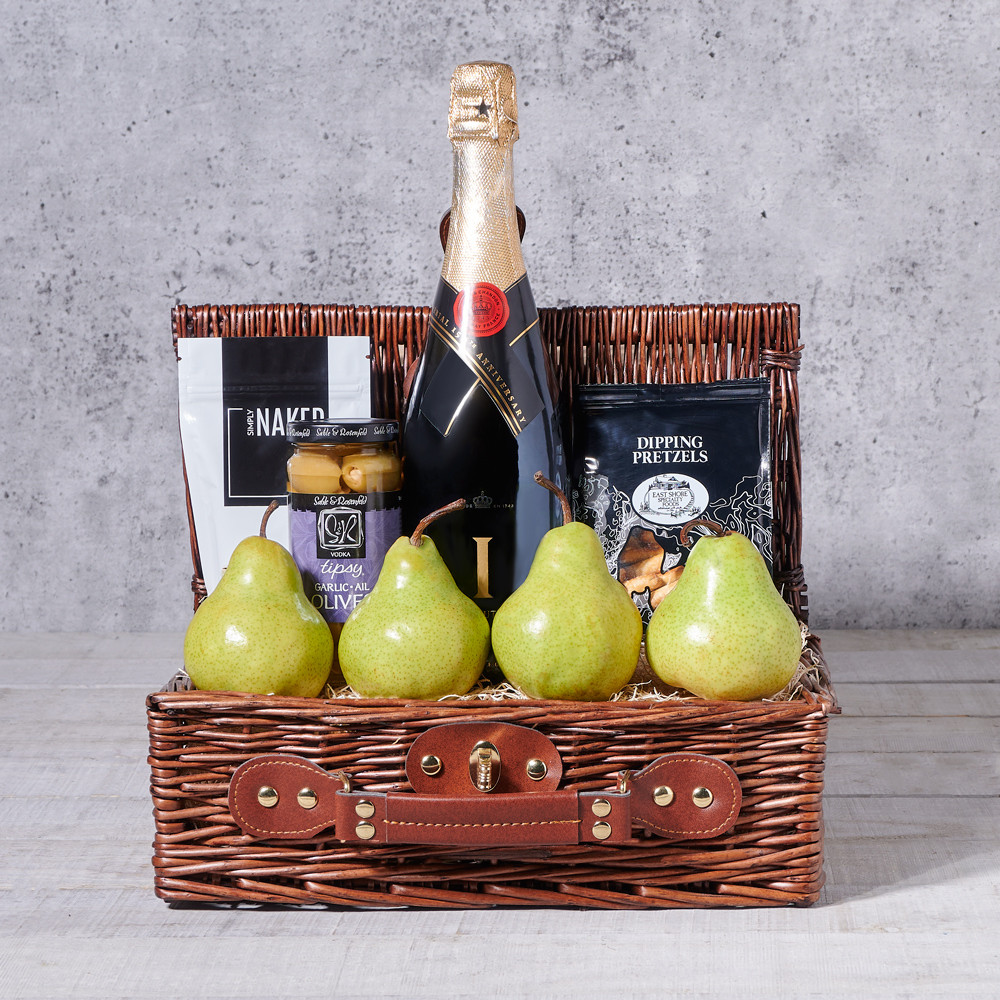 Fruit & Cheese Champagne Gift Set – champagne gift baskets – US delivery -  Good 4 You Gift Baskets USA