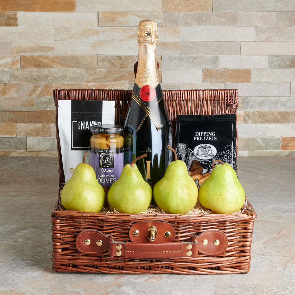 Fruit & Cheese Champagne Gift Set – champagne gift baskets – US