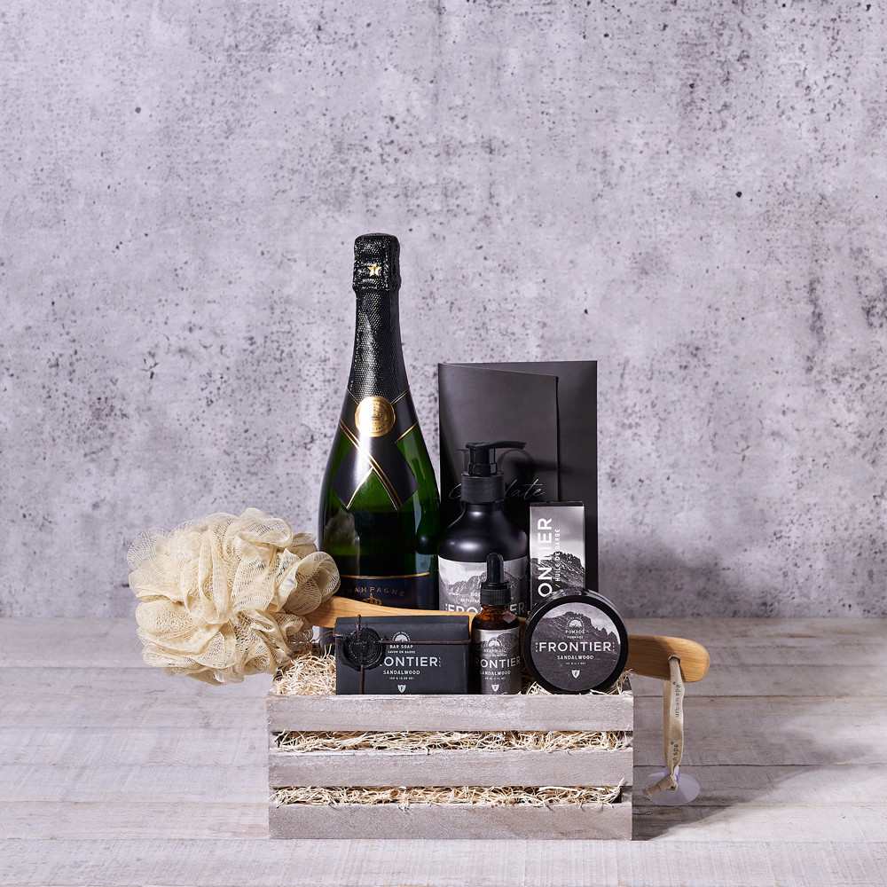 Champagne & Cheese Gift Box – Champagne gift baskets – US delivery - Good 4  You Gift Baskets USA