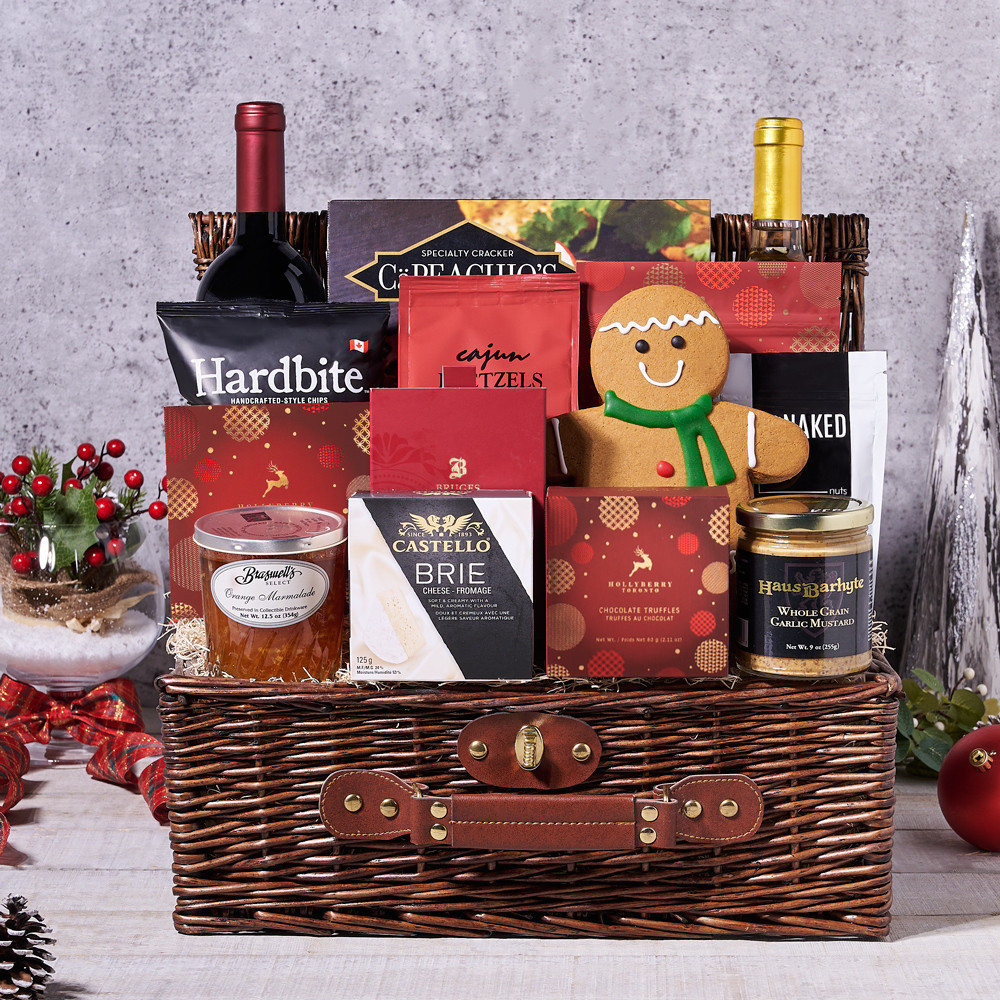 Christmas Wine & Truffle Gift – Christmas gift baskets – US