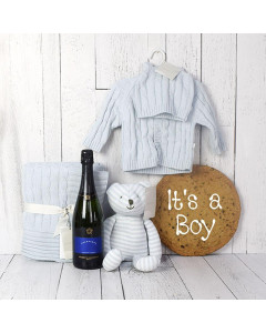 EVERYTHING WARM & BLUE FOR THE BABY BOY GIFT SET