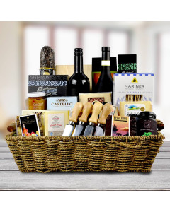Fifth Avenue Wine & Cheese Gift Basket