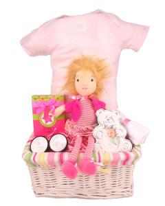 Fun Pink Baby Gift Basket
