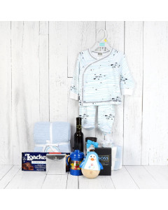 All-in-One Baby Gift Set with Wine
