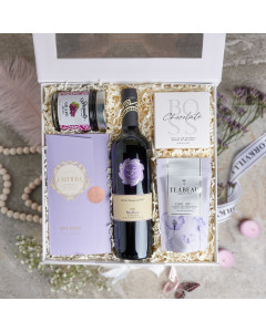 The Happy Mother's Day Gift Basket, mother's day gift, wine gift, tea gift, gourmet gift, mother's day