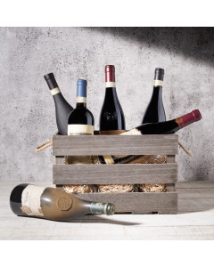 Hazelton’s Six Wine Crate with Premium Vintage Wine, Wine Gift Crate, Premium Vintage Wine, Wine Crate, Canada Delivery