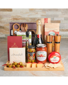 Tastes of Italy Gift Set with Champagne