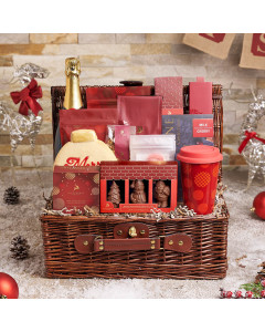 Bountiful Holiday Champagne Gift Basket