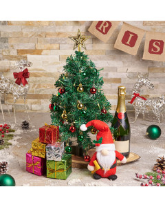 Christmas Tree & Champagne Gift, christmas gift, christmas, holiday gift, holiday, champagne gift, champagne, sparkling wine gift, sparkling wine
