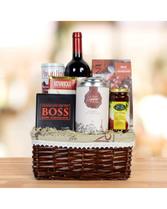 Kosher Chocolate & Wine Gift Basket