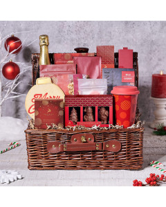 Deluxe Sparkling Holiday Gift Basket 
