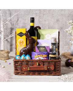Easter Bunny Gourmet Gift Basket, wine gift, wine, chocolate gift, chocolate, gourmet gift, gourmet, easter gift, easter