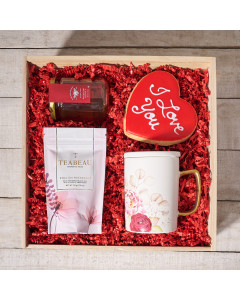 Valentine’s Day Tea For You Gift Set, Valentine's Day gifts, cookie gifts