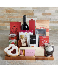 The Admiration Gift Set, Valentine's Day gifts, wine gifts, chocolate gifts