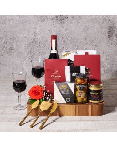 A Treat For My Valentine, Valentine's Day gifts, gourmet gift baskets, wine gifts