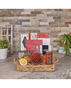 Gourmet Salmon Gift Tray, salmon gift, salmon, seafood gift, seafood, gourmet gift, gourmet, USA delivery