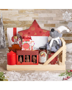 Holiday Sled Gift Set, christmas gift, christmas, holiday gift, holiday, gourmet gift, gourmet, chocolate gift, chocolate