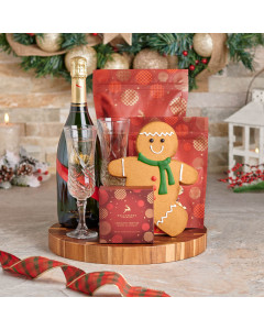 Holiday Champagne & Treats Gift Set