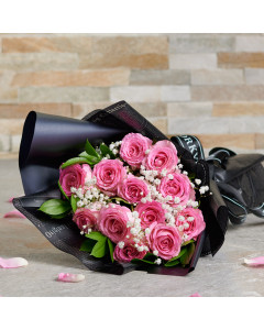 Bouquet of Pink Roses, Valentine's Day gifts, rose gift, roses, pink roses, valentines, valentines roses, valentines gift