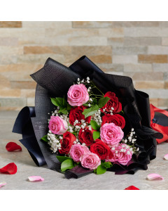 Colors of Love Rose Bouquet, Valentine's Day gifts