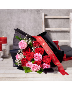 Red & Pink Rose Bouquet, Valentine's Day gifts, flower gift, flowers, rose gifts, rose