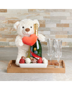 Chocolate Dipped Strawberries & Champagne, Valentine's Day gifts, chocolate covered strawberries, sparkling wine gifts